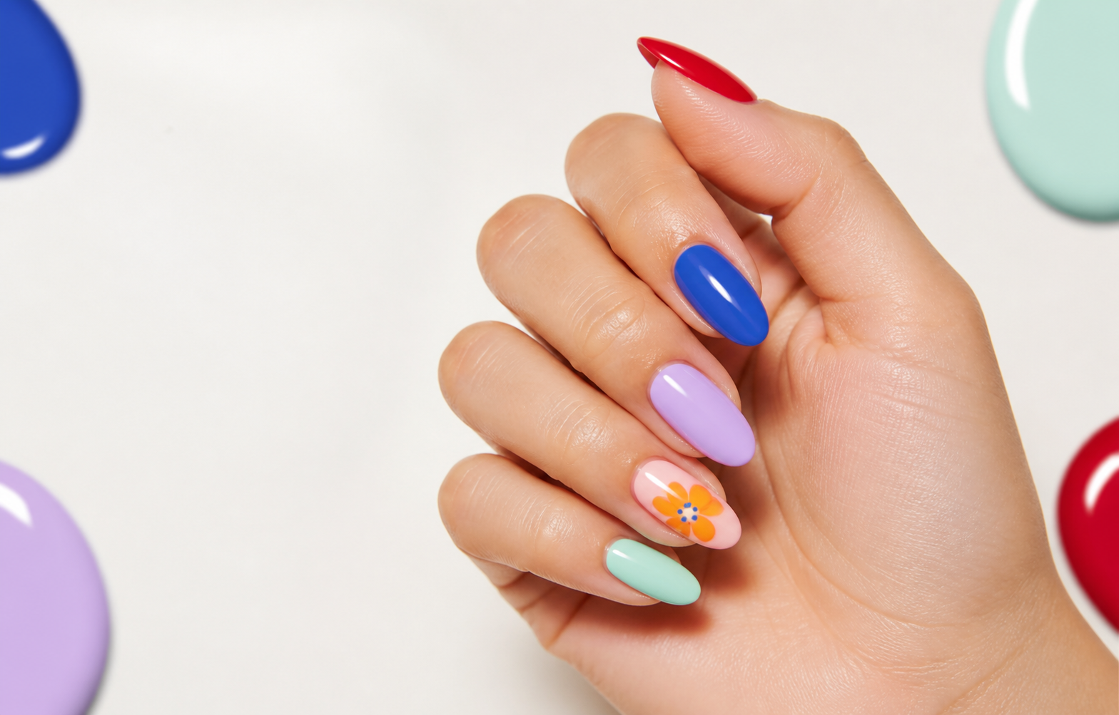 Colorful manicure